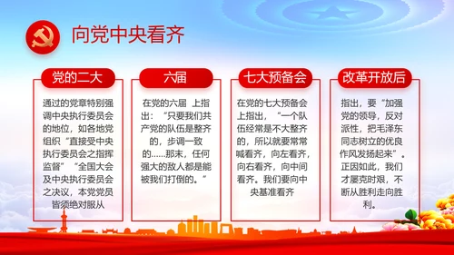 红色党建党支部述职报告动态PPT