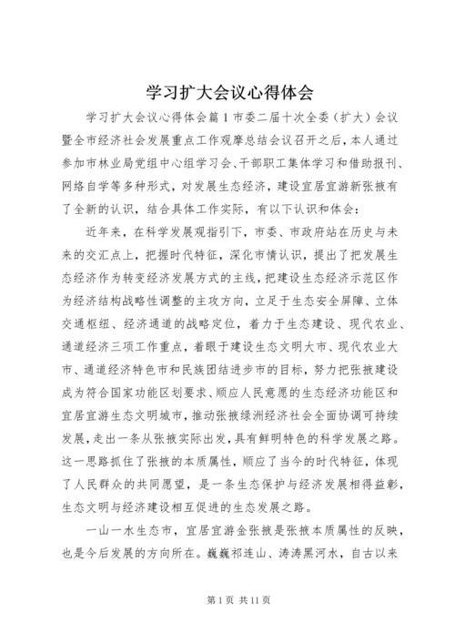 学习扩大会议心得体会.docx