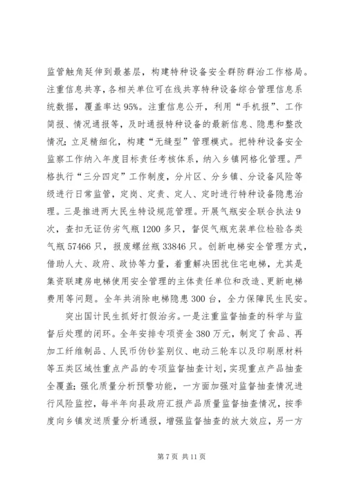 县质监局工作报告 (3).docx