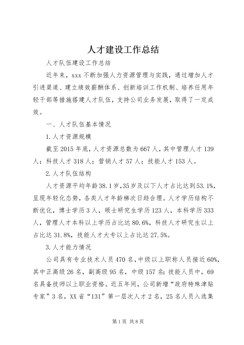 人才建设工作总结.docx