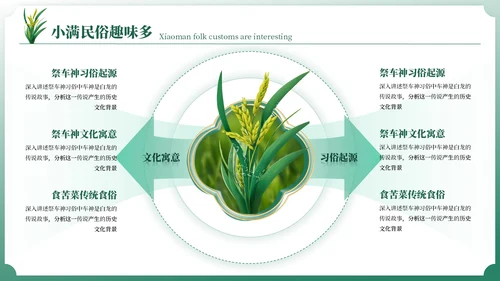 小满中国风教育教学通用模板PPT模板