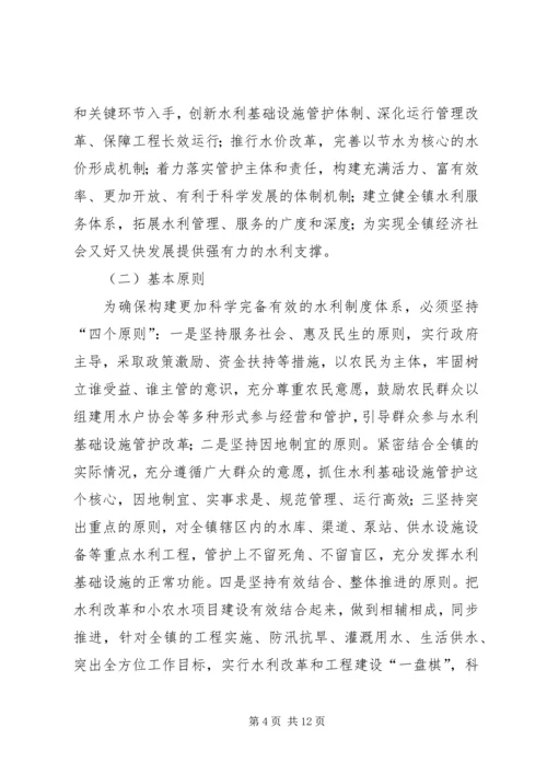 乡镇水利基础设施管护体制改革实施方案.docx