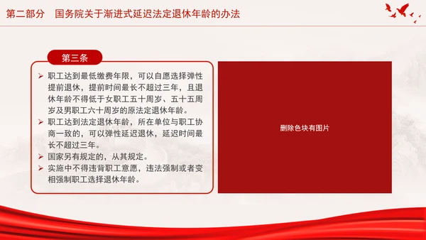 全国人大常委会关于实施渐进式延迟法定退休年龄的决定专题党课PPT