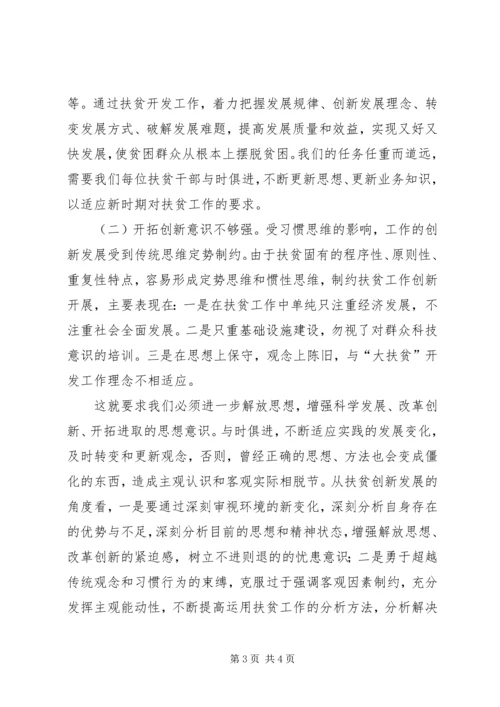 县扶贫办开展活动情况汇报.docx