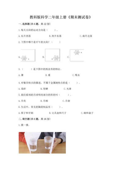 教科版科学二年级上册《期末测试卷》及参考答案（典型题）.docx