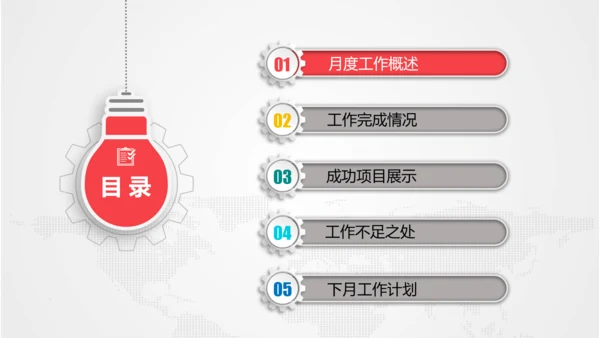 月度季度半年工作总结汇报PPT模板