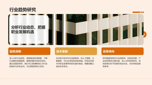 橙色商务风职业目标与行动计划书PPT模板
