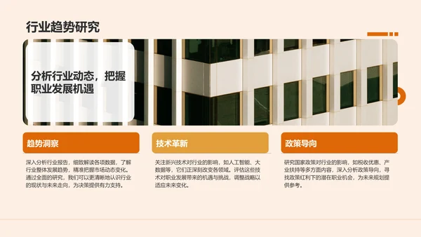 橙色商务风职业目标与行动计划书PPT模板
