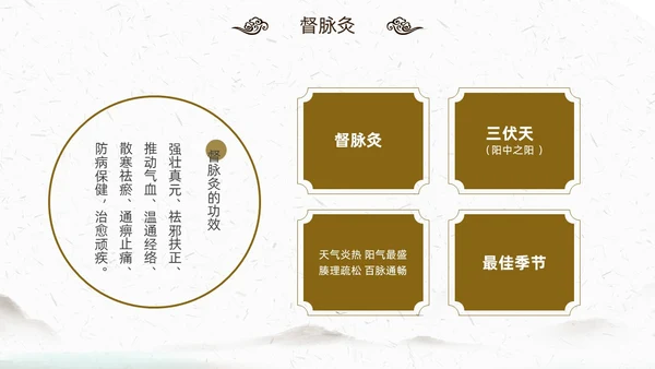 中国风古风中医妇科外治法传统中医文化经络护理培训PPT