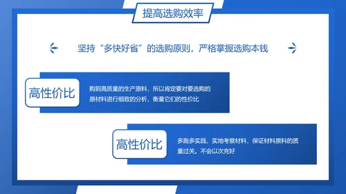 卡通商务插画采购部年终工作总结PPT模板