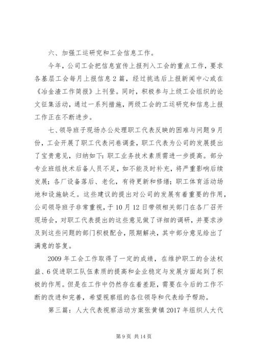 代表视察活动方案[推荐五篇].docx