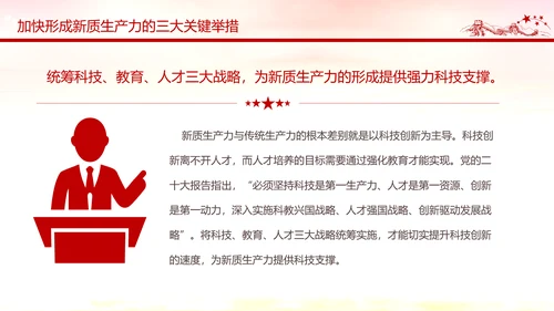 新质生产力高质量发展PPT党课模板