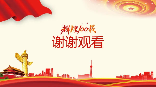 党史党课成立100周年百年党政PPT