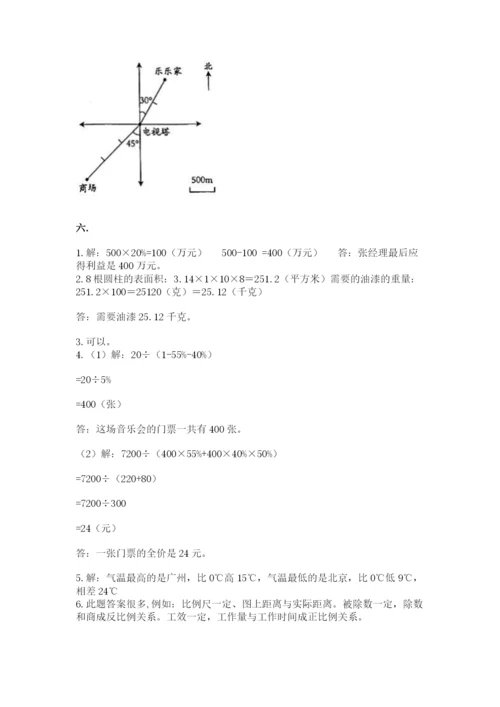 人教版六年级数学小升初试卷【精选题】.docx