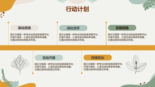 黄绿色莫兰迪心理委员竞选通用PPT模板