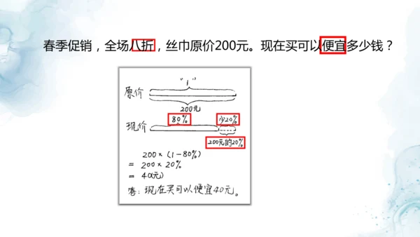 人教版六年级数学下册折扣问题教学课件