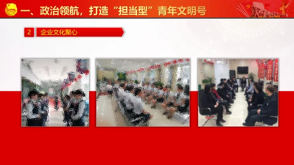 创建青年文明号活动交流PPT模板