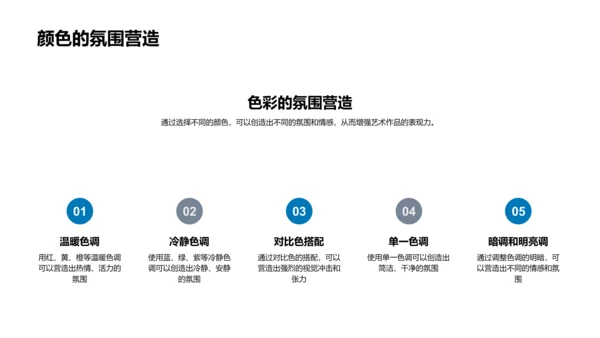 艺术色彩运用课程PPT模板