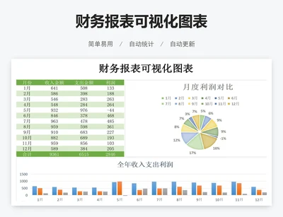 财务报表可视化图表
