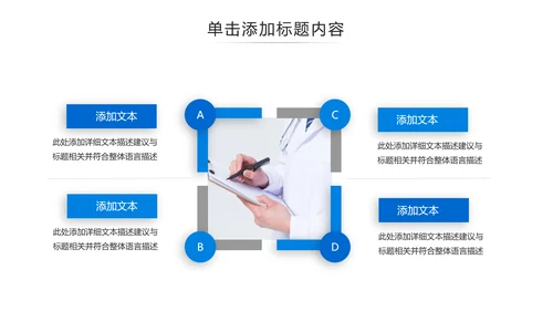 医药医疗医生医院工作汇报通用PPT模板