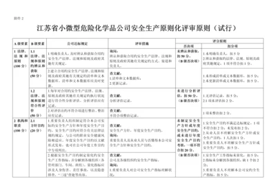 江苏省小微型危险化学品企业安全生产重点标准化评审重点标准.docx