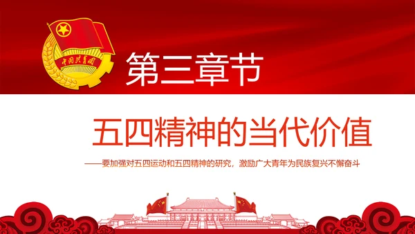 弘扬五四精神做新时代有为青年PPT