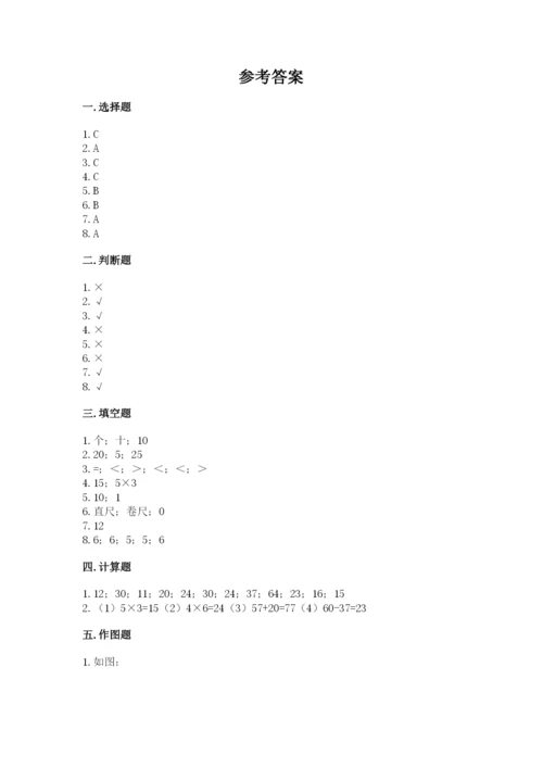 小学二年级上册数学期中测试卷含答案【能力提升】.docx