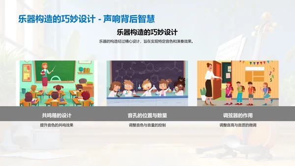 音乐乐器探索PPT模板