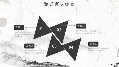 中国风商业项目计划书通用PPT模版