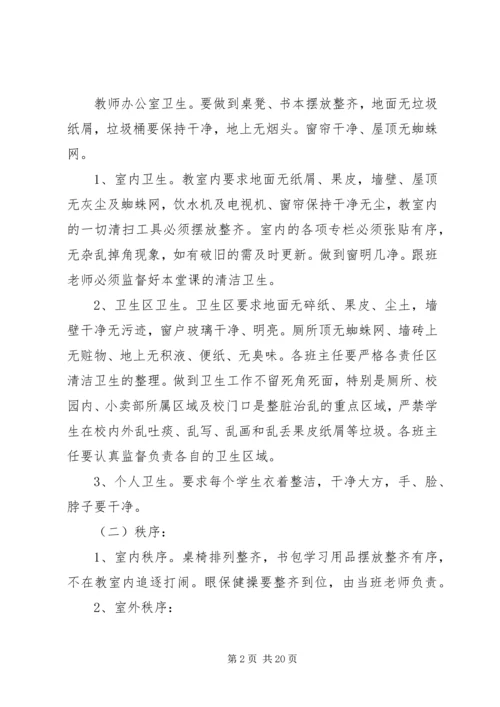 二小整脏治乱常规检查实施方案.docx