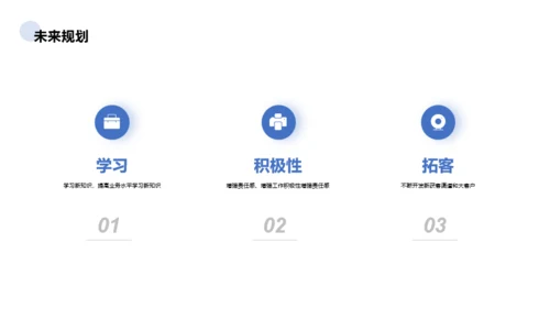 蓝色销售岗位个人简历PPT案例