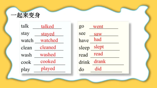 Unit 2 Last weekend Part B Let's talk课件（32张PPT)