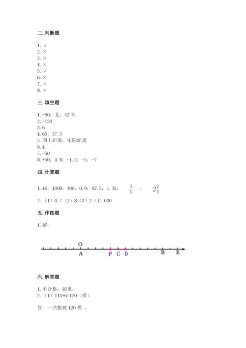 北师大版六年级下册数学 期末检测卷及答案（真题汇编）.docx