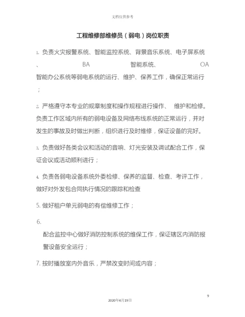 工程维修部岗位职责改.docx