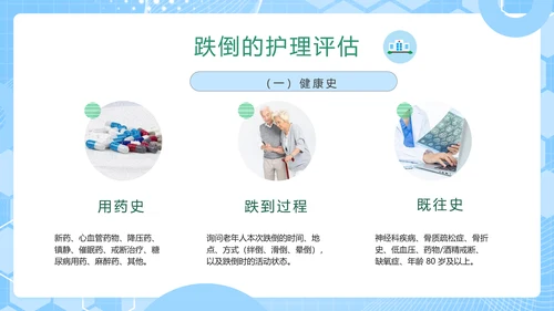 老年人跌倒预防应急处理PPT模板