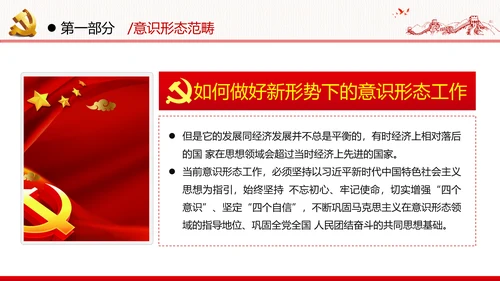 学习贯彻新时代意识形态工作党政党建党课支部团委学习教育ppt