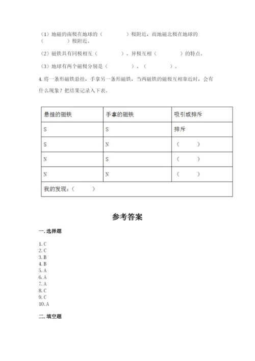 教科版二年级下册科学知识点期末测试卷含答案（能力提升）.docx