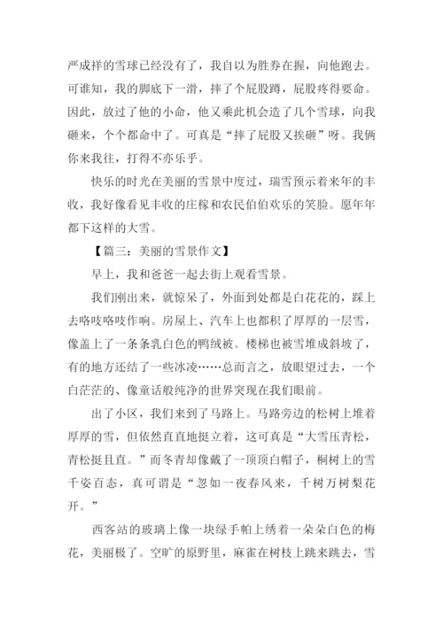 美丽的雪景作文500字.docx