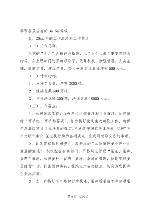 市蚕桑管理站蚕桑工作总结及工作计划.docx