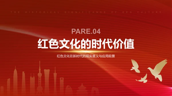 红色党政风文化的历史意义与时代价值PPT模板