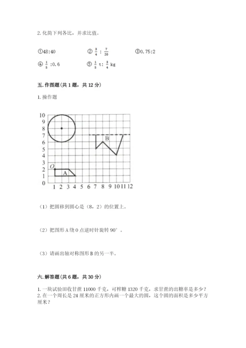 小学数学六年级上册期末卷附参考答案（完整版）.docx