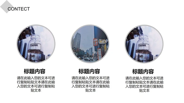 白色都市简约竞聘述职PPT模板