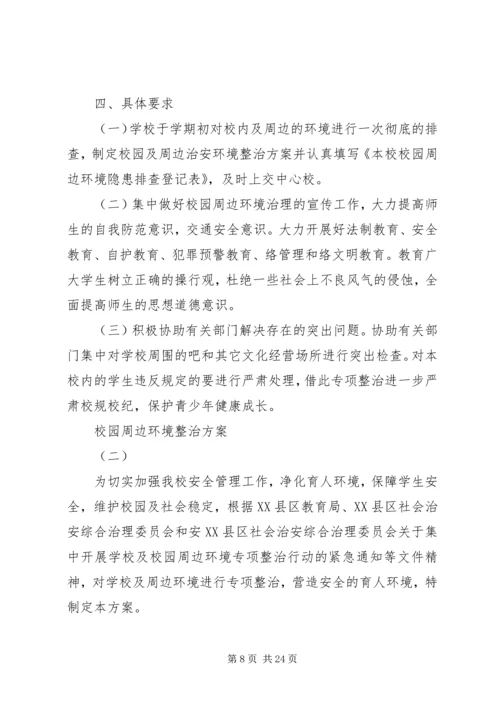 车田中心校校园周边环境整治方案.docx