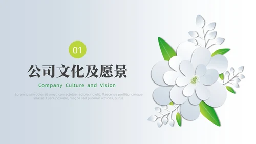 小清新创业项目计划书PPT模板商业计划书