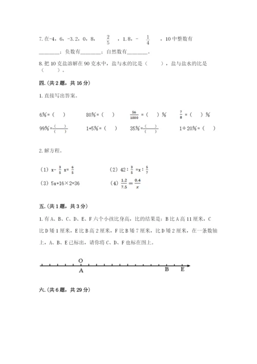 苏教版六年级数学小升初试卷a4版.docx
