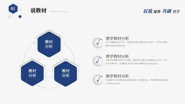 蓝色简约微粒体教师说课教学课件教育教学设计ppt模板