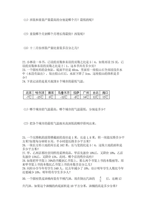 六年级小升初数学应用题50道附参考答案（综合题）