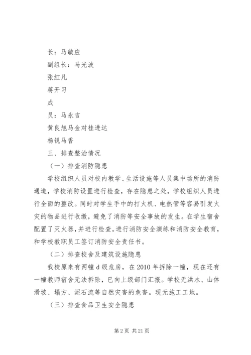 学校园安全隐患自检自查自改工作情况汇报.docx