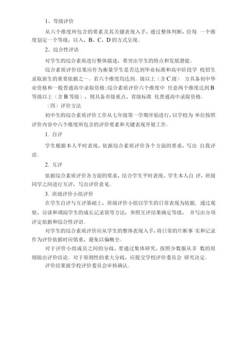 学生综合素质评价实施方案及细则.docx