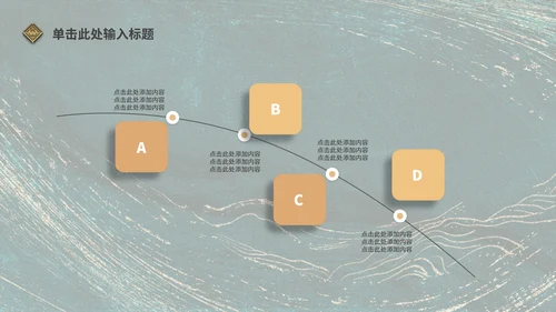 墨绿色鎏金年终汇报PPT模板